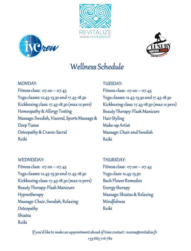 #fittestyacht2015 schedule